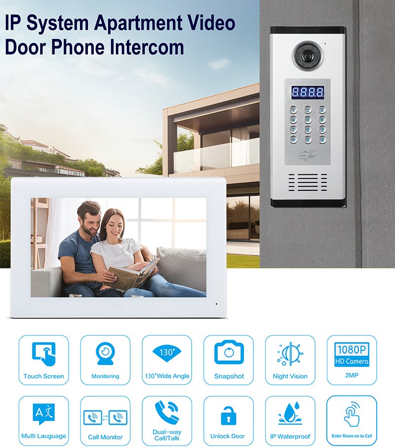 IP System Apartment Video Door Phone Intercom